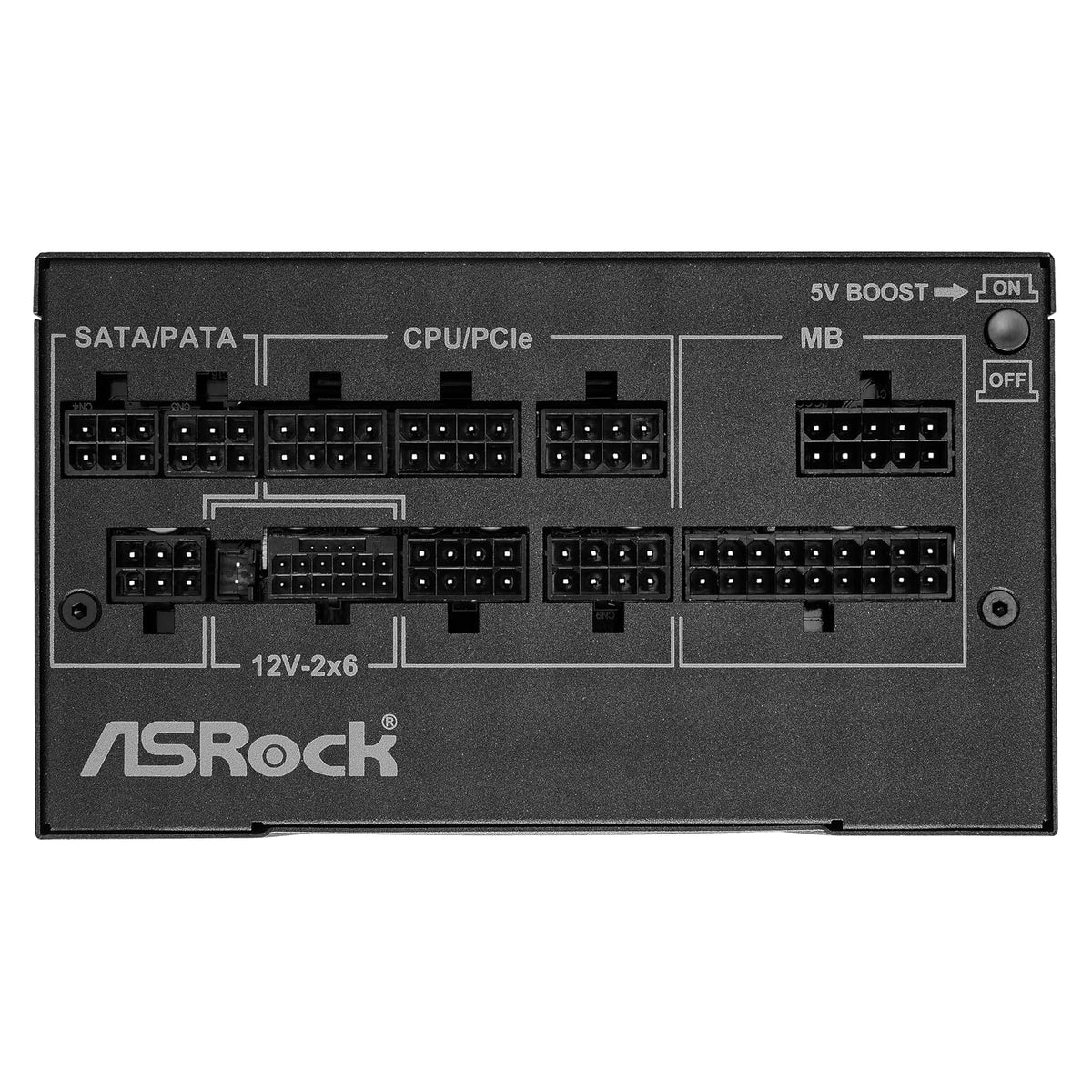 ASRock PG-850G Phantom Gaming 850W Fuente de alimentación Individual patrón Trenzado 10 años de garantía Condensador japonés Totalmente Modular 80 Plus Gold Cybenetics Platinum ATX3.1 PCIe5.1 12V-2x6