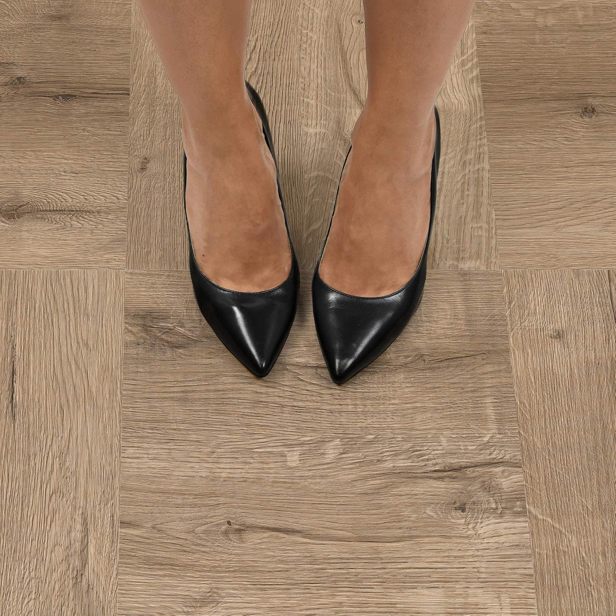 FloorPops FP3319 Azulejos de Suelo para Pelar y Pegar | Color Marrón, 60"L x 24"W x 0.06"T