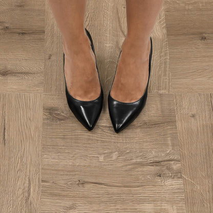 FloorPops FP3319 Azulejos de Suelo para Pelar y Pegar | Color Marrón, 60"L x 24"W x 0.06"T
