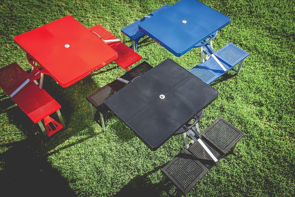 Picnic Time 811-00-175-000-0 Mesa Plegable, Color Negro