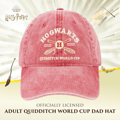 Concept One Harry Potter Dad Hat, Quidditch - Gorra de béisbol Ajustable de algodón con ala Curvada para Mujer
