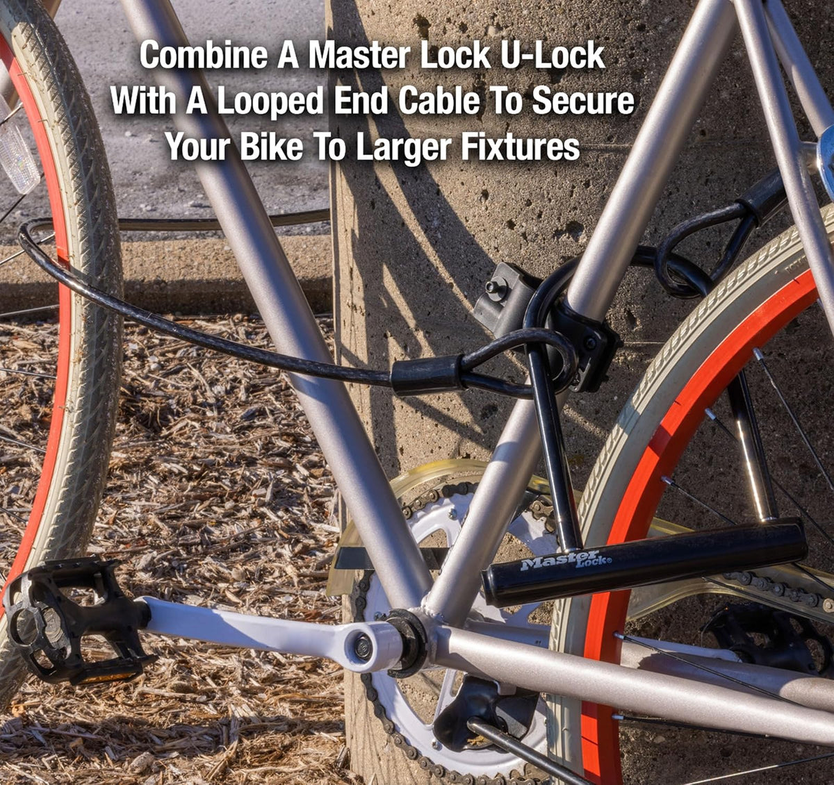 Master Lock 8170D Fusion Candado en U, 15.5 x 20 cm