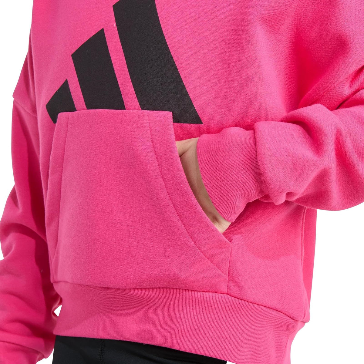 Adidas Fleece Colorblock Hooded Sweatshirt Sudadera con Capucha Niñas