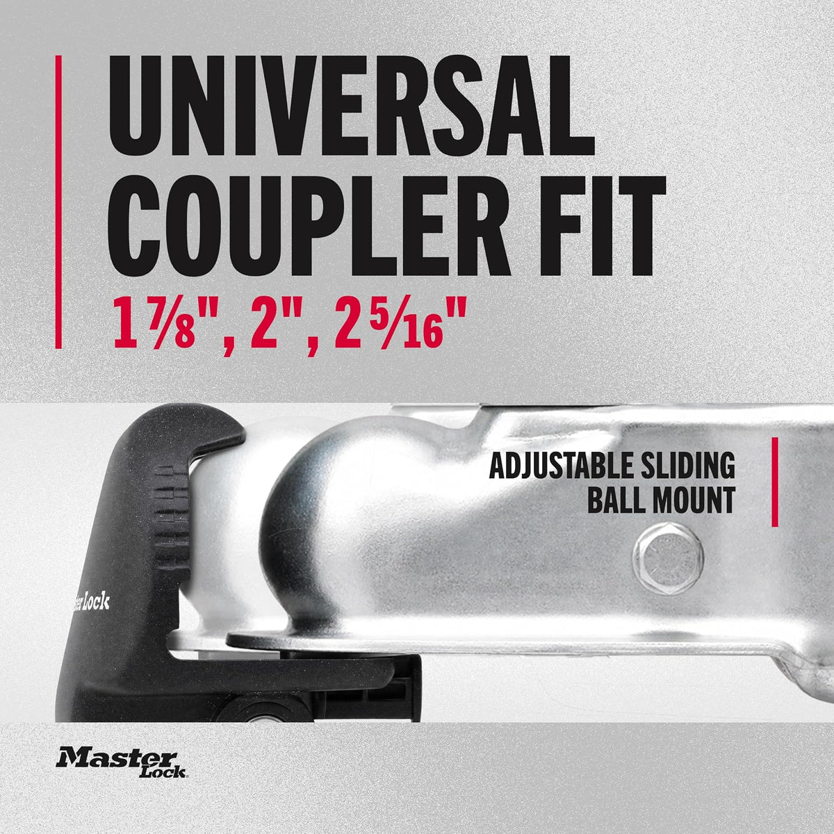 Master Lock 379ATPY Universal Trailer Hitch Lock