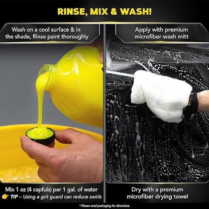 MEGUIAR'S - G17748 Ultimate Wash & Wax, cera, 48 onzas