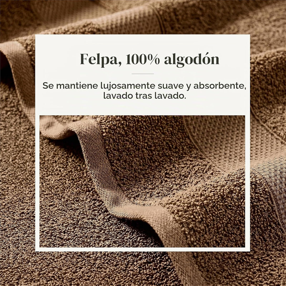 Modern Threads Pax - Juego de 6 Toallas Reversibles teñidas de Hilo Jacquard – Toallas de baño, Toallas de Mano y paños – súper absorbentes y de Secado rápido, 100% algodón Peinado, Mostaza