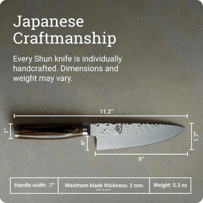 Shun TDM0723 Premier Chef Knife, 6-Inch
