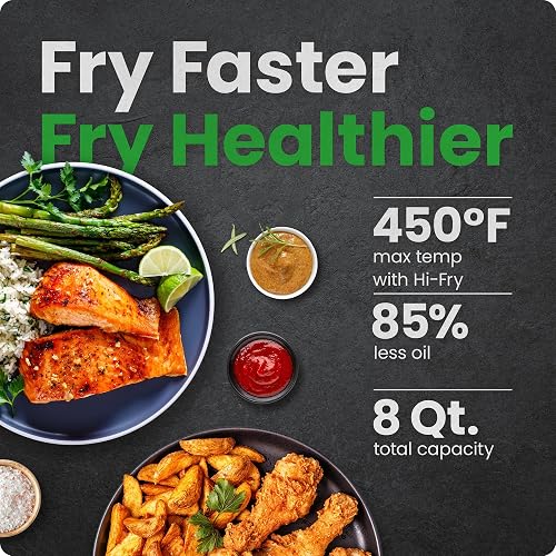 Chefman Freidora de Aire Digital de 7.5 Litros | Fríe sin Aceite | TurboFry | Libre de BPA