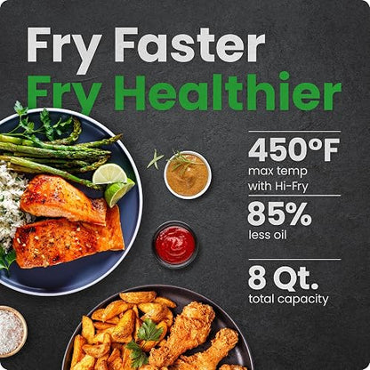 Chefman Freidora de Aire Digital de 7.5 Litros | Fríe sin Aceite | TurboFry | Libre de BPA