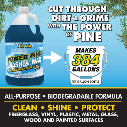 STAR BRITE Power Pine Concentrado de Lavado y Cera, Biodegradable