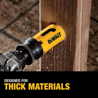 DEWALT Kit de sierra perforadora, juego de electricista estándar, bimetálico (D180002), amarillo