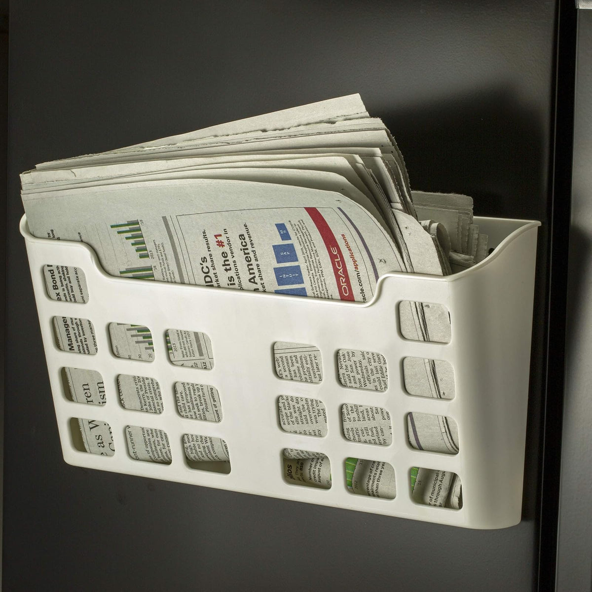 Officemate MagnetPlus - Bolsillo magnético para archivar tamaño carta, plástico, blanco (92543), 2.52 x 13.62 x 6.69 pulgadas, blanco roto