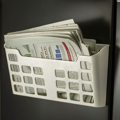Officemate MagnetPlus - Bolsillo magnético para archivar tamaño carta, plástico, blanco (92543), 2.52 x 13.62 x 6.69 pulgadas, blanco roto