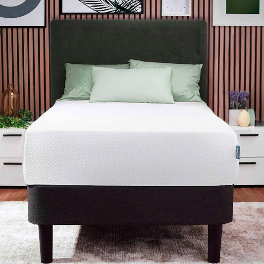Nestl Green Tea Colchón Individual de 8 Pulgadas, colchón de Espuma viscoelástica de Grafito refrescante para niños, Cama de Apoyo para Alivio de presión sin Fibra de Vidrio, en una Caja, Certificado