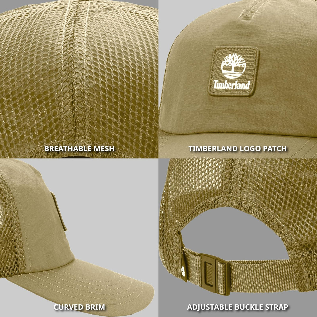 Timberland Curved Brim Trucker Hat Gorra de béisbol Hombre