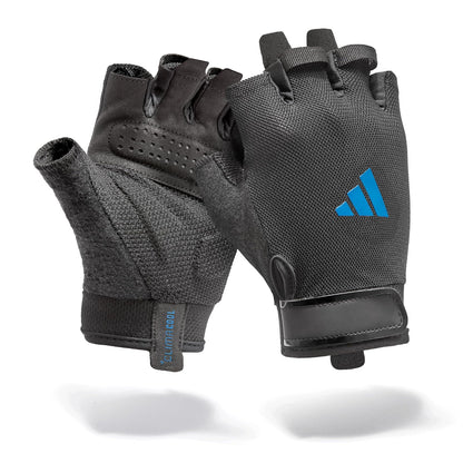 adidas Essential Guantes de Entrenamiento con Cierre de Velcro - XS - azul