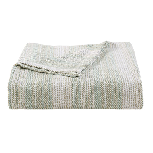 Tommy Bahama - Manta King de algodón Suave, Ropa de Cama Inspirada en la Costa, Esencial para Ropa de Cama (Verde arenoso, King)