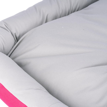 Fancy Pets Cama Rizzo con Colchoneta Impermeable para Perro, Acolchada, Resistente y Fácil de Limpiar, 84 x 73 cm, Color Rosa