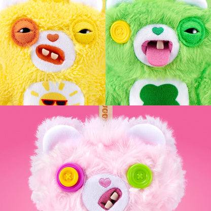 Fuggler Llavero Oso Cariñoso de 12.7 cm de Peluche Coleccionable (Paquete de 6) de ZURU con diseño Divertido y Monstruo Feo con Llavero de Enganche, Perfecto para Bolsos, Mochilas y fanáticos