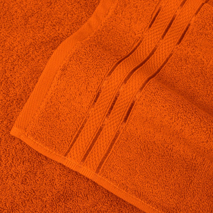 Elegant Comfort - Juego de Toallas de Palomitas de maíz de Tres líneas para baño de 27 x 54 Pulgadas, Paquete de 2 Toallas de baño de Alta Calidad, 100% algodón Turco, Suaves y duraderas, de Secado