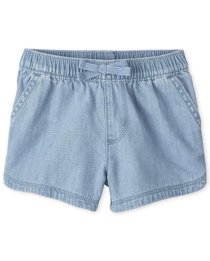 The Children's Place Pantalones Cortos para niñas pequeñas, Paquete de 3 Pantalones Cortos para Niñas