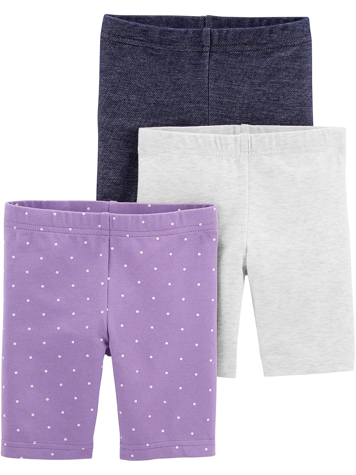 Simple Joys by Carter's Paquete de 3 Pantalones Cortos para Bicicleta Pantalones Cortos para Niñas