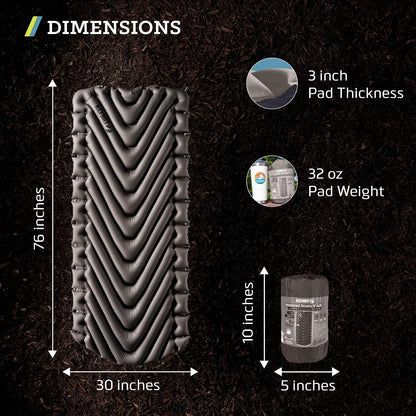 Klymit Static V Luxe - Colchoneta para Dormir