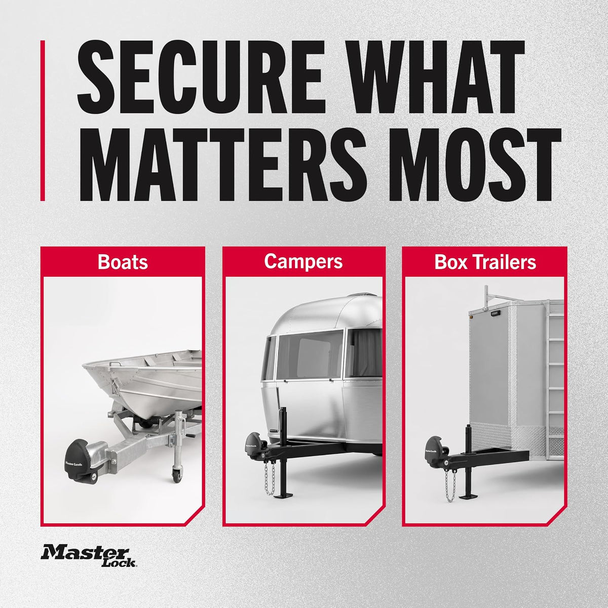 Master Lock 379ATPY Universal Trailer Hitch Lock