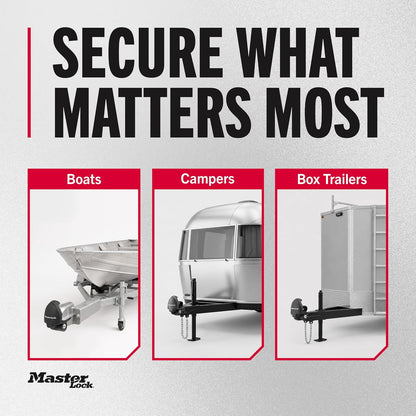 Master Lock 379ATPY Universal Trailer Hitch Lock