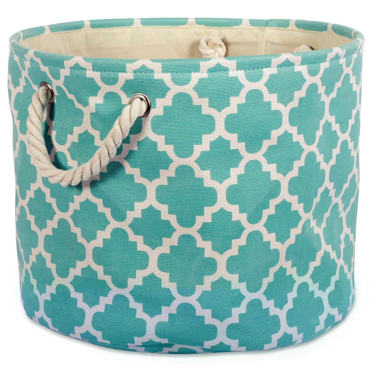 DII Home Essentials Poliéster, Gris, 1 - Agua (Aqua) - Large Round