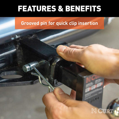 Curt 21403 Pasador de Enganche y Clip