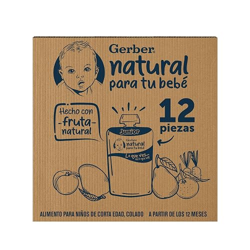 Papilla Gerber Orgánico Pouch Etapa 2 Manzana 100g Paquete 12