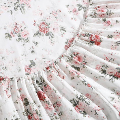 Laura Ashley Juego de Sábanas Queen Percal Ashfield | Beige, Individual, 4 piezas, tela de algodón