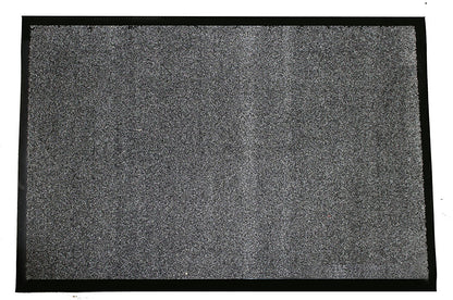Durable Corporation-654S46 Wipe-N-Walk - Alfombrilla de Entrada para Interior de Alfombra, 1,2 x 1,2 m, Color Gris