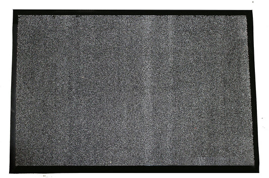 Durable Corporation-654S46 Wipe-N-Walk - Alfombrilla de Entrada para Interior de Alfombra, 1,2 x 1,2 m, Color Gris