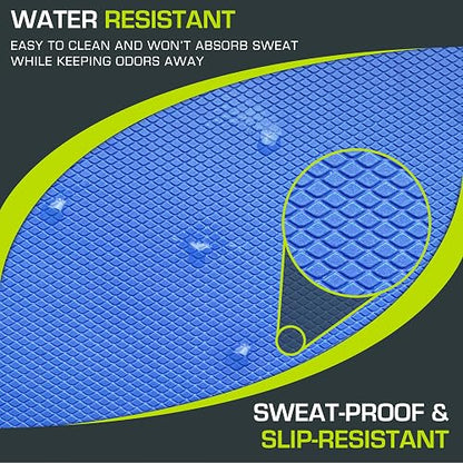 ProsourceFit - Almohadilla de equilibrio y ejercicio: alfombrilla grande de espuma antideslizante y acolchada y rodillera para hacer ejercicio, entrenamiento de estabilidad, fisioterapia y yoga, 39 x 48 cm