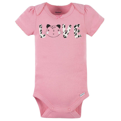 Gerber 8-pack Short Sleeve Onesies Bodysuits Conjunto de camisetas para bebés y niños pequeños bebés niñas