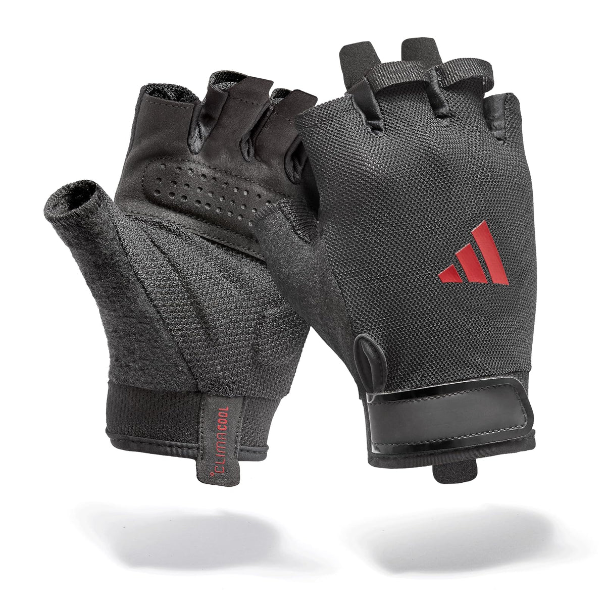 adidas Essential Guantes de Entrenamiento con Cierre de Velcro - M - Rojo