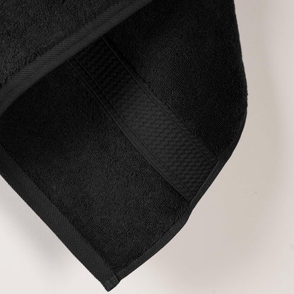 Superior 900 Gram Egyptian Cotton 2-Piece Bath Towel Set, Black | Juego de toallas de lujo de secado rápido, artículos esenciales de baño para baño, baño de invitados, spa, baño de 2 piezas