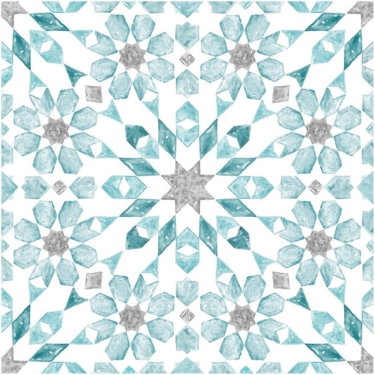 FloorPops FP2949 Radiance - Azulejos para despegar y pegar, color azul