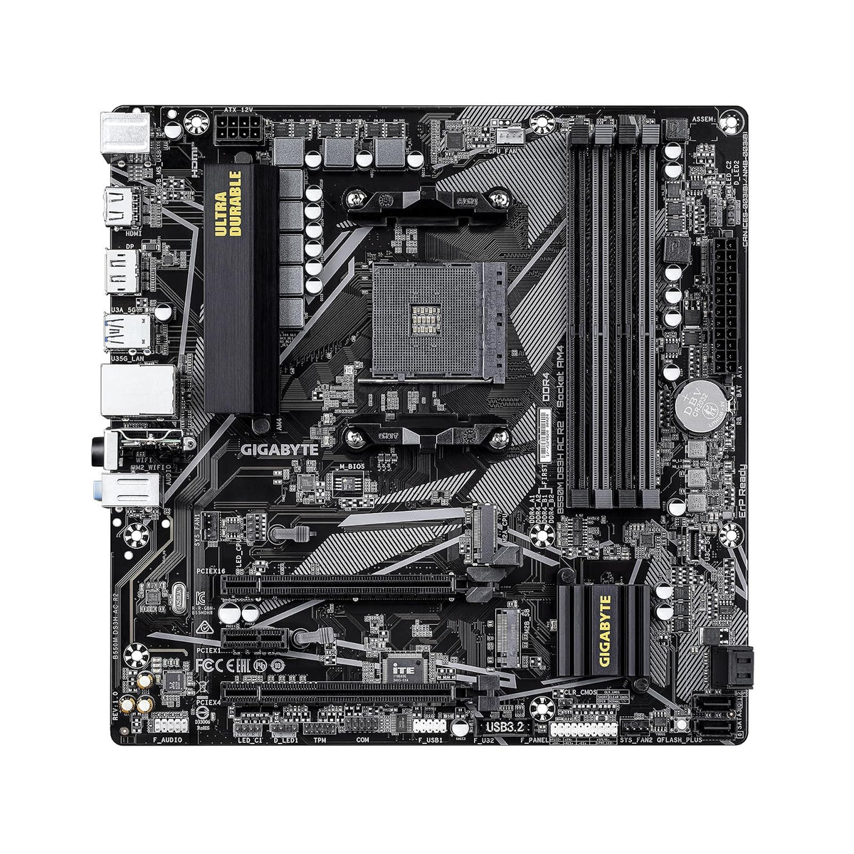 GIGABYTE B550M DS3H AC R2