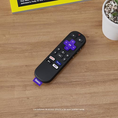 Roku Control Remoto por Voz | Control Remoto de Repuesto para Reproductores Roku y Roku TV™