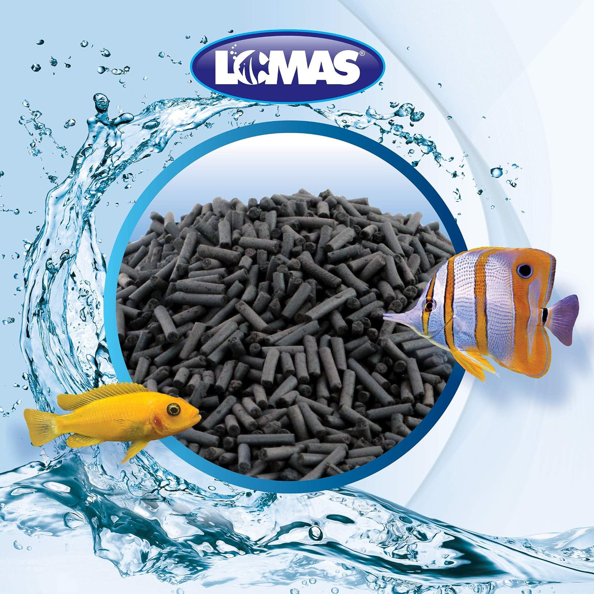 Lomas Anillos de Cerámica para Peceras y/o Acuarios Contiene 450 Gramos + AquaJet Carbón Activado Peletizado para Peceras y/o Acarios de Agua Dulce o Salada