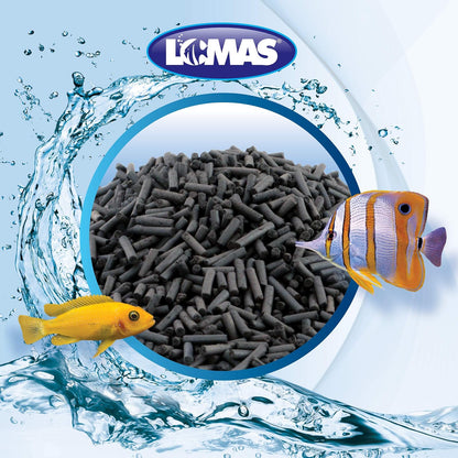 Lomas Anillos de Cerámica para Peceras y/o Acuarios Contiene 450 Gramos + AquaJet Carbón Activado Peletizado para Peceras y/o Acarios de Agua Dulce o Salada