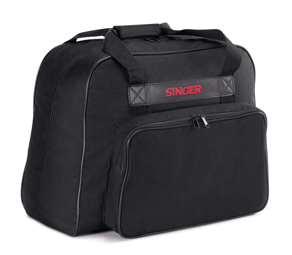 SINGER Bolso para máquina de coser, universal, Negro, 1 | Amplio interior acolchado, exterior de lona duradera, cierre de cierre rápido, bolsillo frontal grande, cómodo de llevar