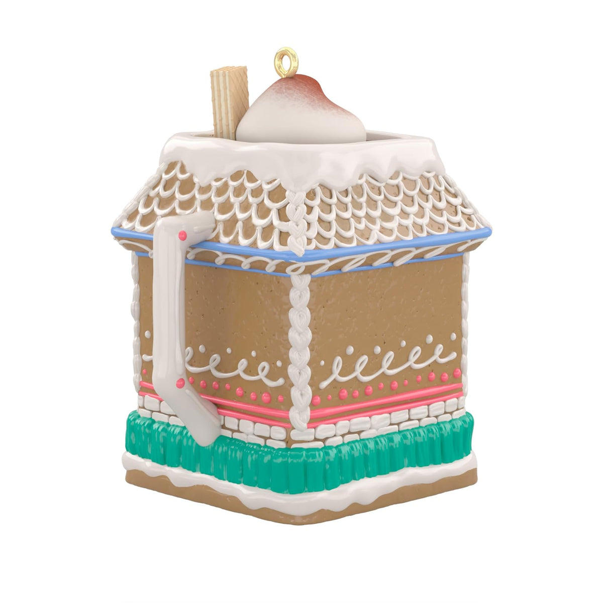 Hallmark - Adorno navideño de Recuerdo 2024, Taza de Porcelana, Regalos para los Amantes de la Navidad