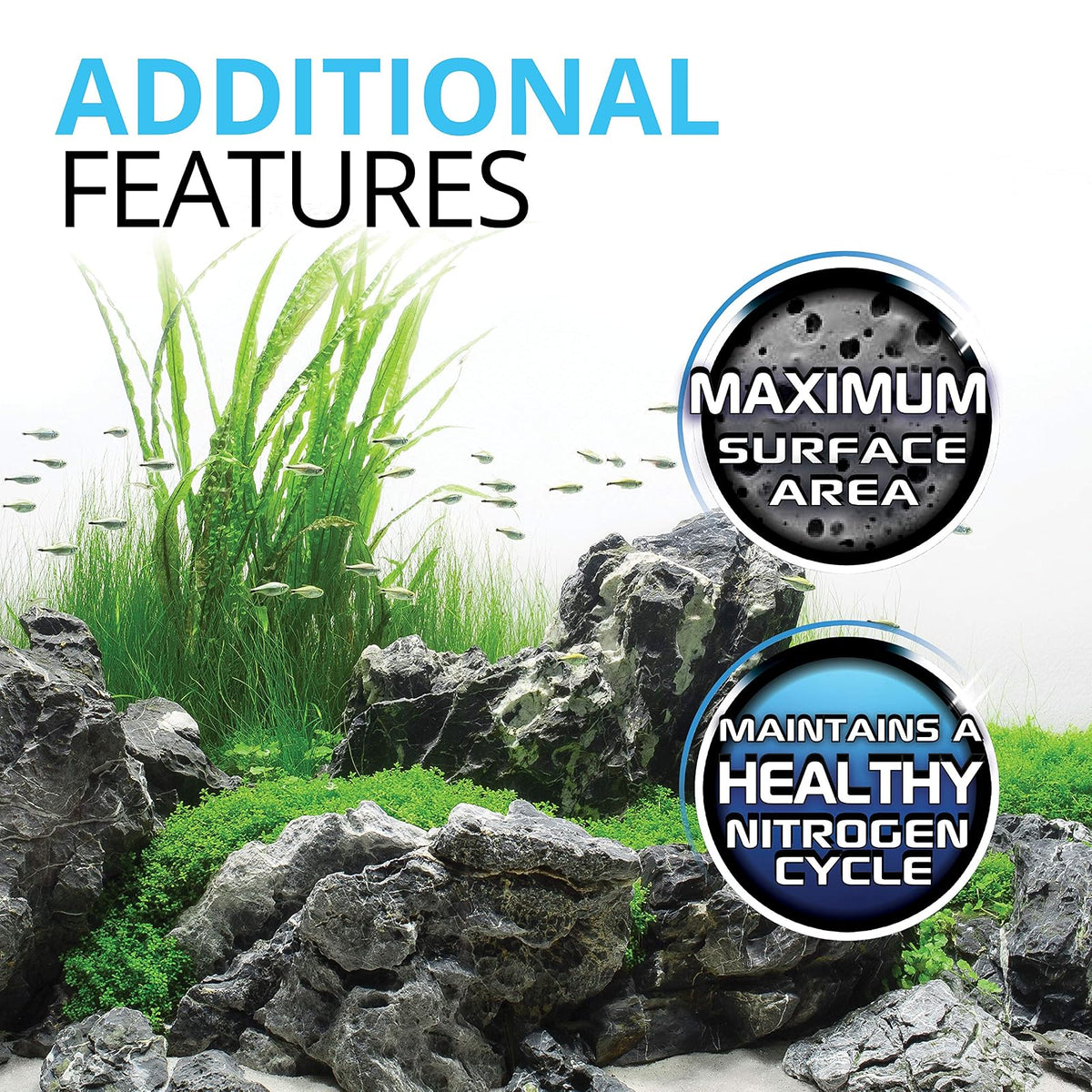 Fluval filtro de agua Biomax Bio Rings - 500 gramos/17.63 onzas