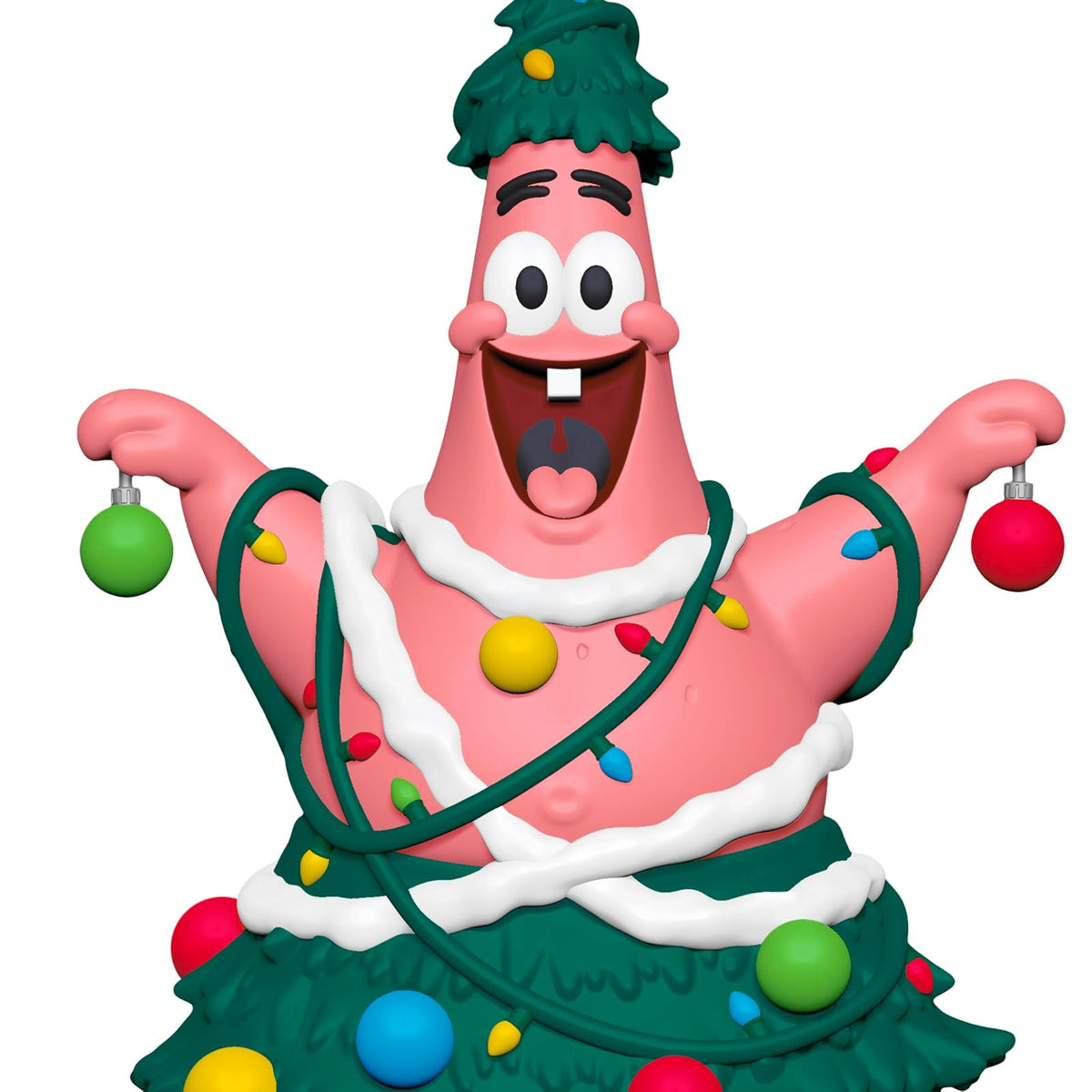 Hallmark - Adorno navideño de Recuerdo 2025, Nickelodeon Bob Esponja O Patrick Tree!, Regalos de Dibujos Animados