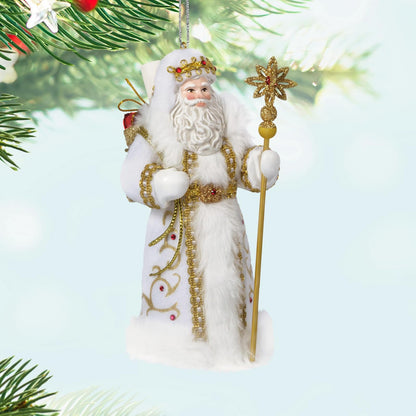 Hallmark - Adorno navideño de Recuerdo 2025, Regalo de Papá Noel para coleccionistas