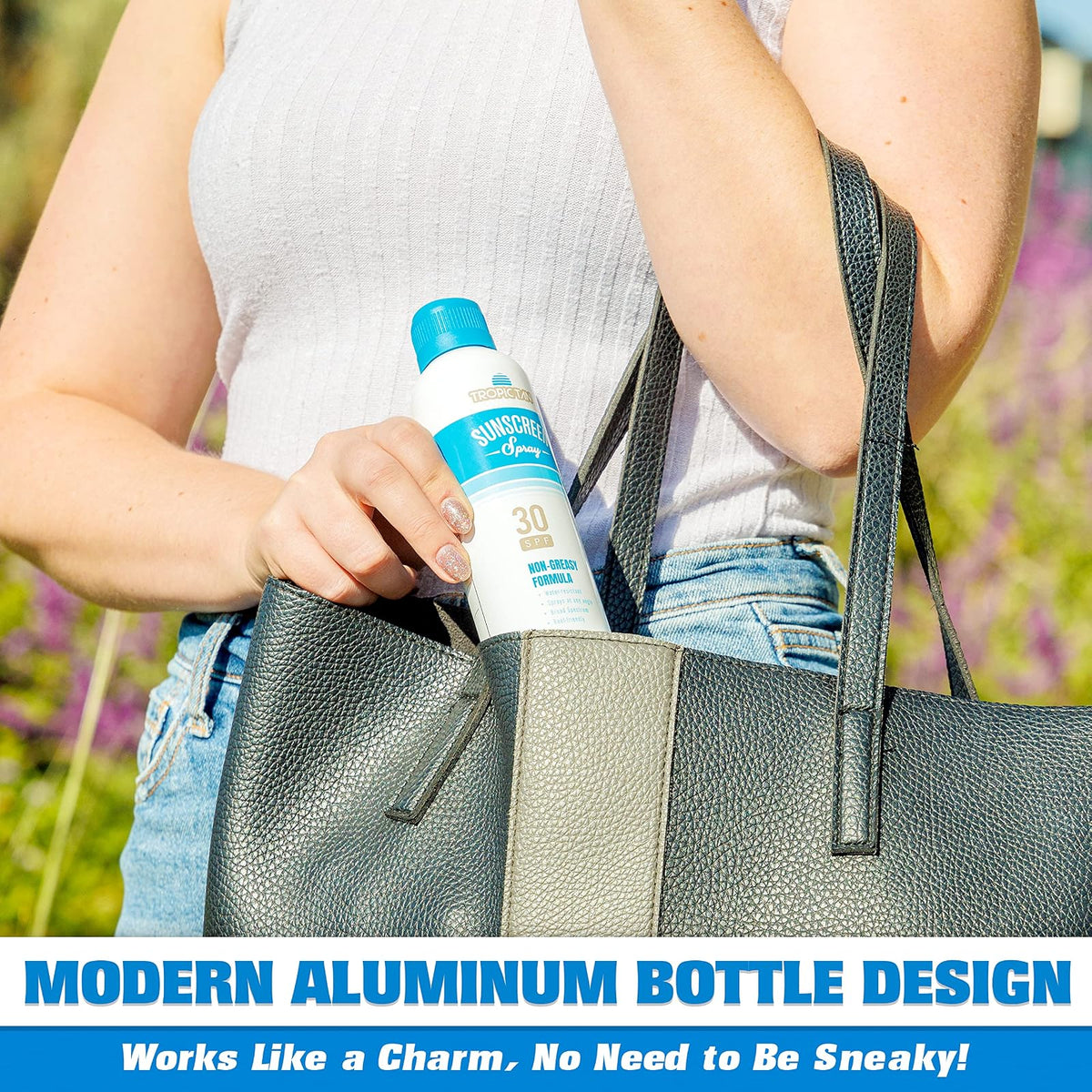 GoPong - Botella de spray de aluminio para protección solar, paquete de 2 (16 onzas en total) - Frascos de viaje con alcohol oculto - Contenedores de licor secretos para playas, cruceros y eventos